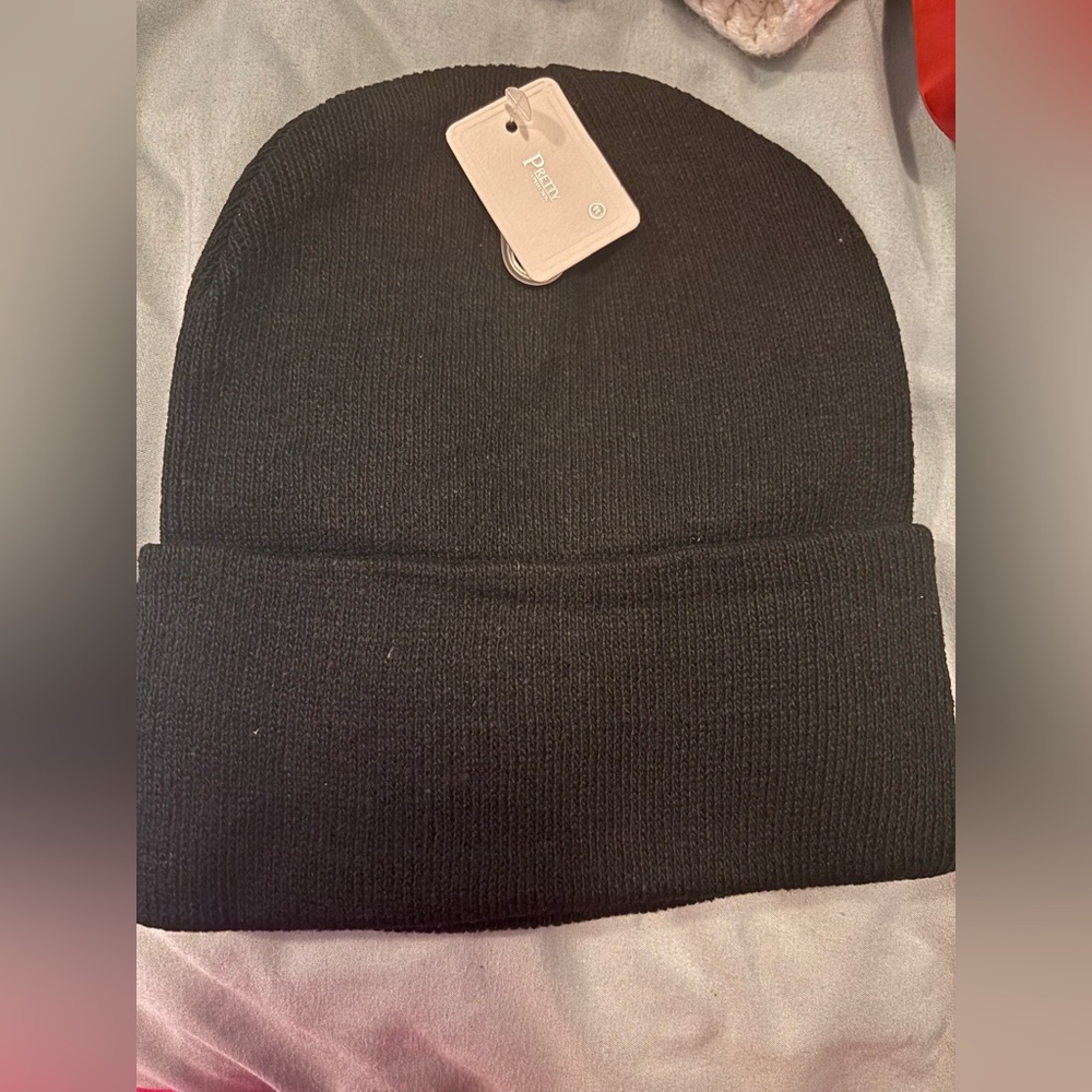 Midnight rose unisex ribbed beanie